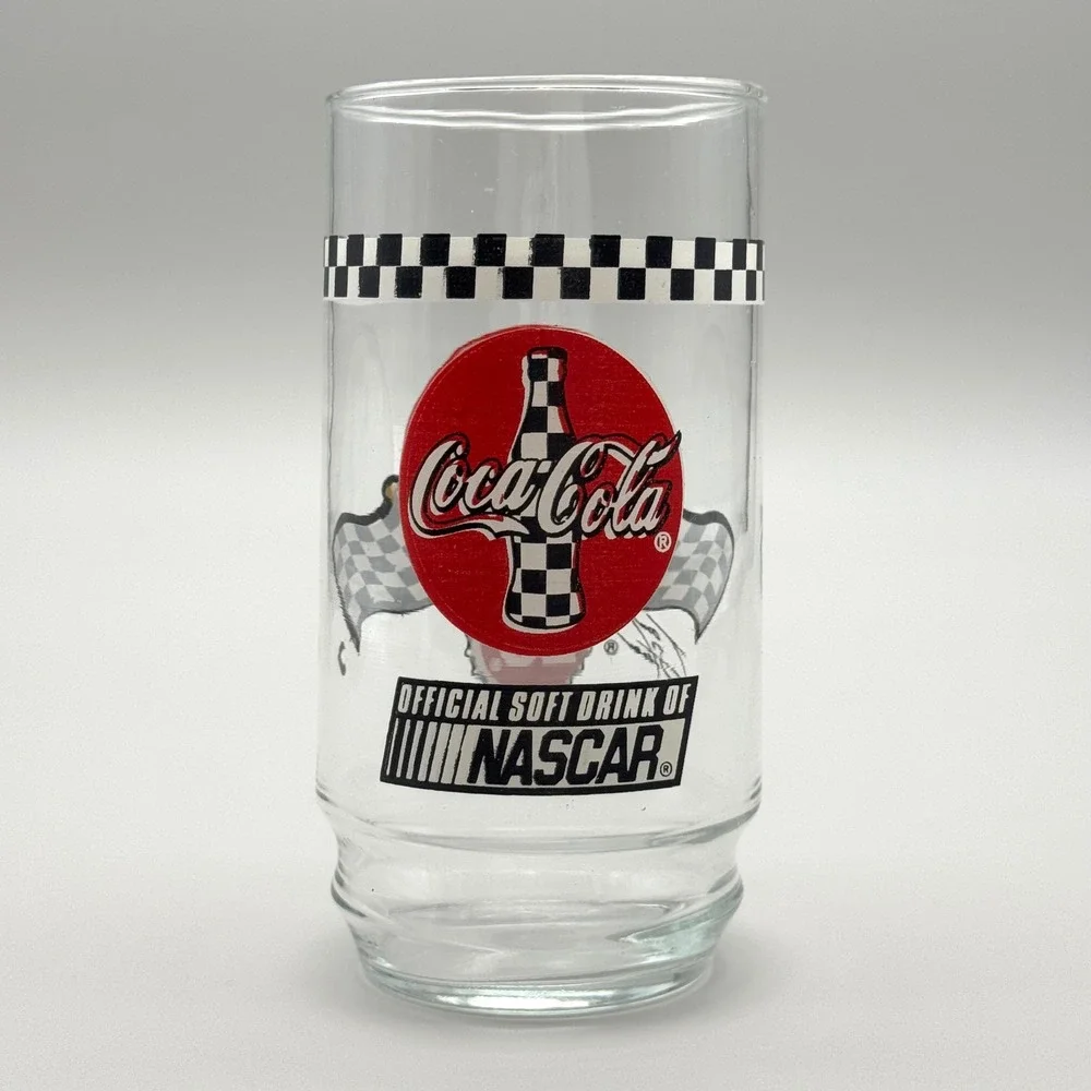 Tony Stewart Coca-Cola Glass NASCAR 20 Vintage Collectible‎ Drinking Cup